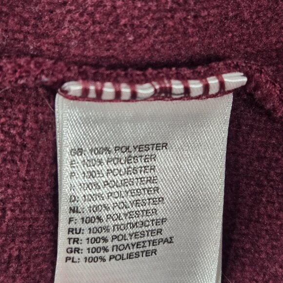 The North Face Women's Hoodie, Activewear, Maroon/Pink, Thumb Slits, Pouch, LG - Picture 5 of 5